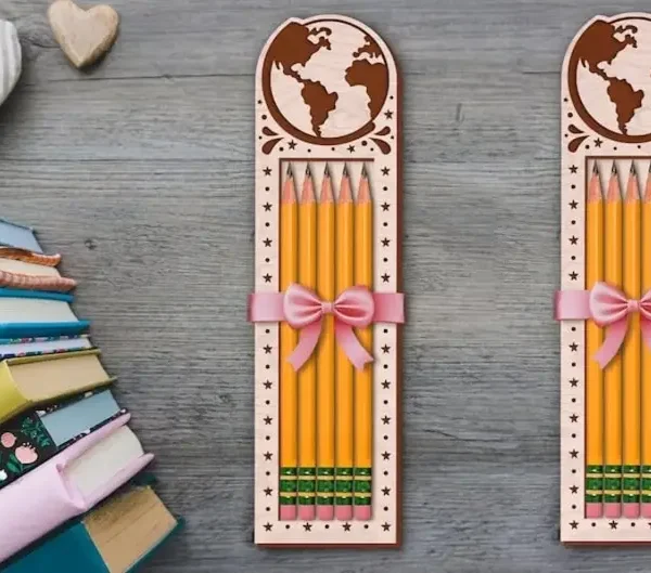 جامدادی چوبی طرح زمین